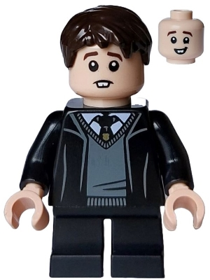 hp472 Neville Longbottom - Hogwarts Robe, Black Tie