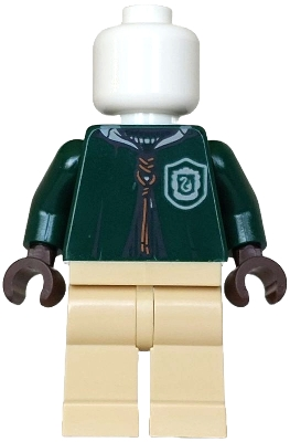 Lego Harry Potter hp578 Mannequin - Quidditch Dark Green Robe, Slytherin Crest