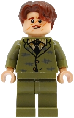 Minifig   hp603  Professor Remus Lupin - Olive Green Suit