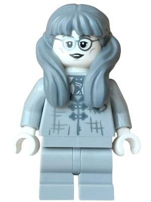 Minifig LEGO Harry Potter hp618 Moaning Myrtle – Light Bluish Gray Robe, Silver Glasses