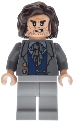 Minifig LEGO Harry Potter hp634 Mr. Borgin - Dark Bluish Gray Jacket, Light Bluish Gray Legs