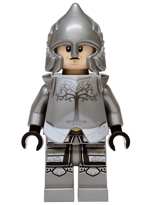 Minifig  LEGO Icons lor155  Soldier of Gondor - Light Nougat Head, Reddish Brown Eyebrows