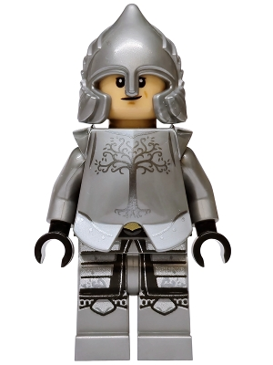 Minifig  LEGO Icons lor162  Soldier of Gondor - Medium Tan Head, Dimples