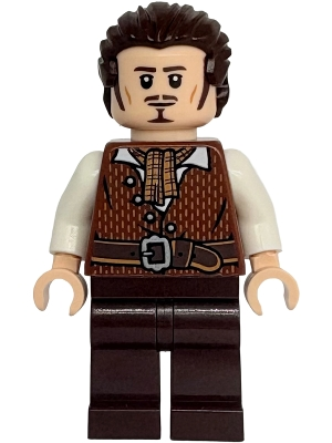 Minifig  Lego Icons poc045  Will Turner - Reddish Brown Vest