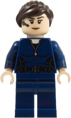 Minifig  LEGO Marvel Super Heroes sh1129  Maria Hill - Dark Blue Suit, Printed Arms