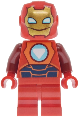 Minifig  LEGO Marvel Super Heroes sh1143  Iron Man - Reddish Orange and Dark Blue Armor