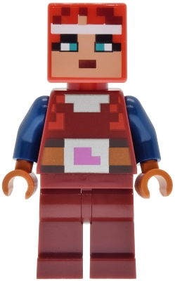Minifig LEGO Minecraft min275 Valorie - Dark Red Outfit