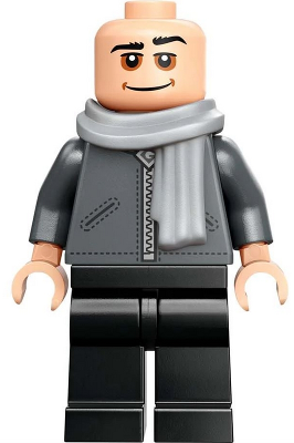 Minifig  Lego Moi, moche et méchant mnn027 Gru - Dark Bluish Gray Jacket