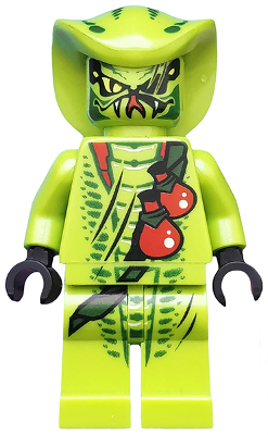 Lego Ninjago Lasha Green Snake Tribe Minifigure 9562 9447 njo051 Preowned 