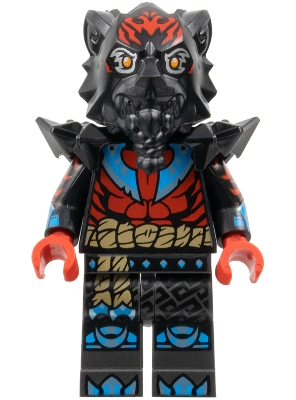 Lego Ninjago njo0927 Lord Ras - Red Markings, Black Shoulder Armor