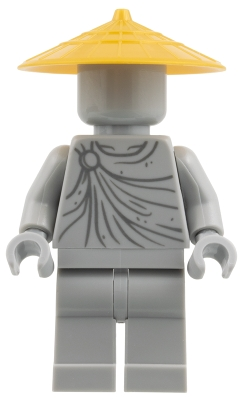 Minifig  Lego Ninjago njo1013  Statue - Pearl Gold Conical Hat