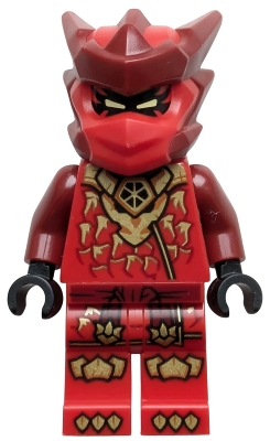 Minifig  Lego Ninjago njo1040  Kai - Dragons Rising, Tunic with Dragon Head, Helmet