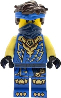 Minifig  Lego Ninjago njo1049  Jay - Dragons Rising, Tunic with Dragon Head, Hair