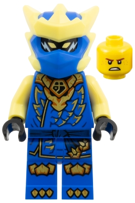 Minifig  Lego Ninjago njo1057  Jay - Dragons Rising, Tunic with Dragon Head, Helmet