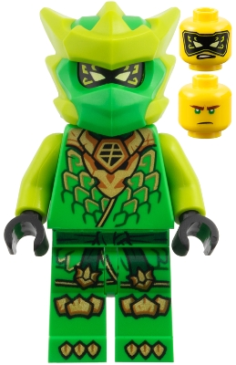 Minifig LEGO Ninjago njo1072 Lloyd - Dragons Rising, Tunic with Dragon Head, Helmet