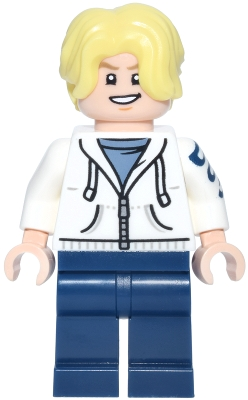 Minifig LEGO One Piece op034 Sanji Vinsmoke - White Hoodie
