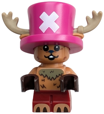 Minifig  LEGO One Piece op040  Tony Tony Chopper - Open Mouth / Sad