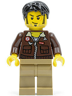 Minifig  Lego Pharaoh's Quest pha012 Jake Raines - Aviator Jacket