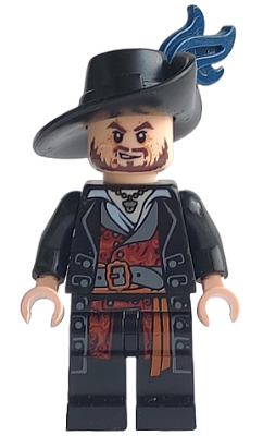 Lego Pirates des Caraïbes poc004 Hector Barbossa - Black Coat