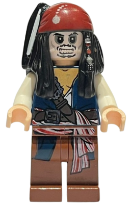Lego Pirates des Caraïbes poc012 Captain Jack Sparrow - Skeleton Face