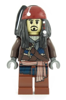 Lego Pirates des Caraïbes poc029 Captain Jack Sparrow - Voodoo Face