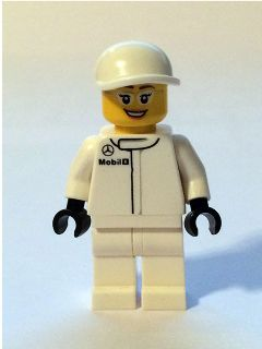 Équipière McLaren Mercedes Pit Crew Mem sc006 - Figurine Lego Speed Champions à vendre pqs cher