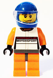 Porsche 911 GT Driver - Blue Helmet sc008 - Lego Speed champions minifigure for sale at best price