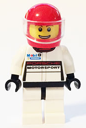 Porsche 911 GT Driver - Red Helmet sc009 - Lego Speed champions minifigure for sale at best price