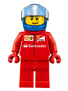 Pilote Scuderia Ferrari Team Truck sc013 - Figurine Lego Speed Champions à vendre pqs cher