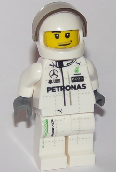 Pilote Mercedes F1 W07 Hybrid sc043 - Figurine Lego Speed Champions à vendre pqs cher