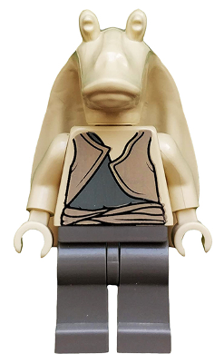 STAR WARS  LEGO LOT  MINIFIGURE--MINI FIG "  JAR JAR BINKS ORIGINAL   "
