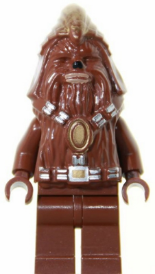 Minifigure Star Wars sw0132 Set 7258 7260 Lego Wookiee Warrior RARE UNPRINTED!!