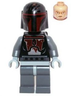 Lego Star Wars Shahan Alama Head x 1 Dark Stone Grey Head for Minifigure 