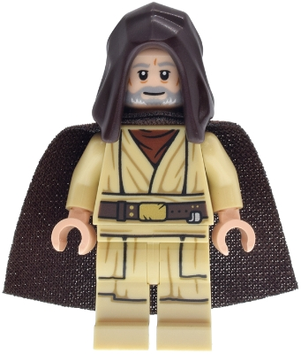 Lego Star Wars sw1467  Obi-Wan Kenobi - Old, Dark Brown Hood and Spongy Cape