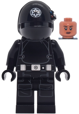 Minifig  Lego Star Wars sw1472  Imperial Gunner - Helmet with White Imperial Logo, Sienna Head