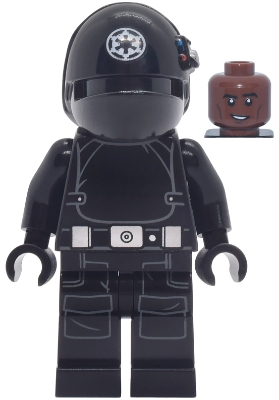 Minifig  Lego Star Wars sw1474  Imperial Gunner - Helmet with White Imperial Logo, Reddish Brown Head