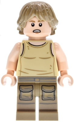 Minifig   sw1495  Luke Skywalker - SMART Minifigure, Dagobah