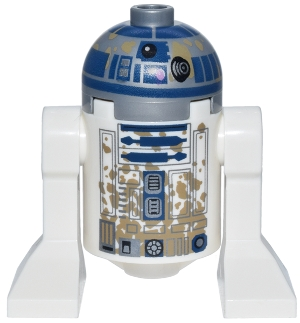 Minifig   sw1496  Astromech Droid, R2-D2™ - Dirt Stains on Front and Back, without Dirt Stains on Top Panels