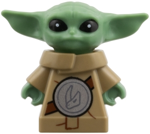 Minifig  LEGO Star Wars sw1522  Din Grogu / The Child / 'Baby Yoda' - Long Robe, Beskar Rondel with Mudhorn Signet