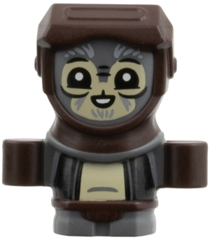 Minifig LEGO Star Wars sw1524 Anzellan - Dark Brown Hood (6581505)