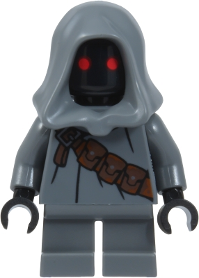 Minifig sw1540 Jawa - Dark Bluish Gray Offworld Outfit, Strap with Pouches