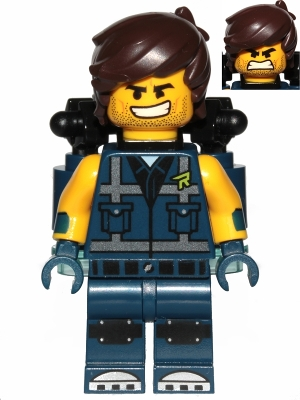 Lego City tlm174 Rex Dangervest - Smile, Teeth / Angry with Jet Pack