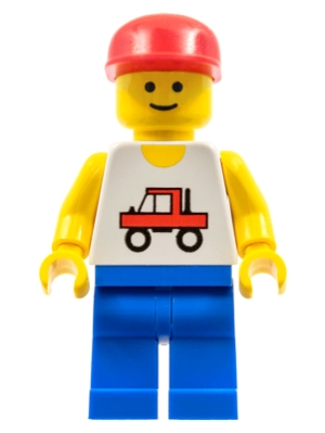 Lego Town trc003 Trucker - Blue Legs, Red Cap