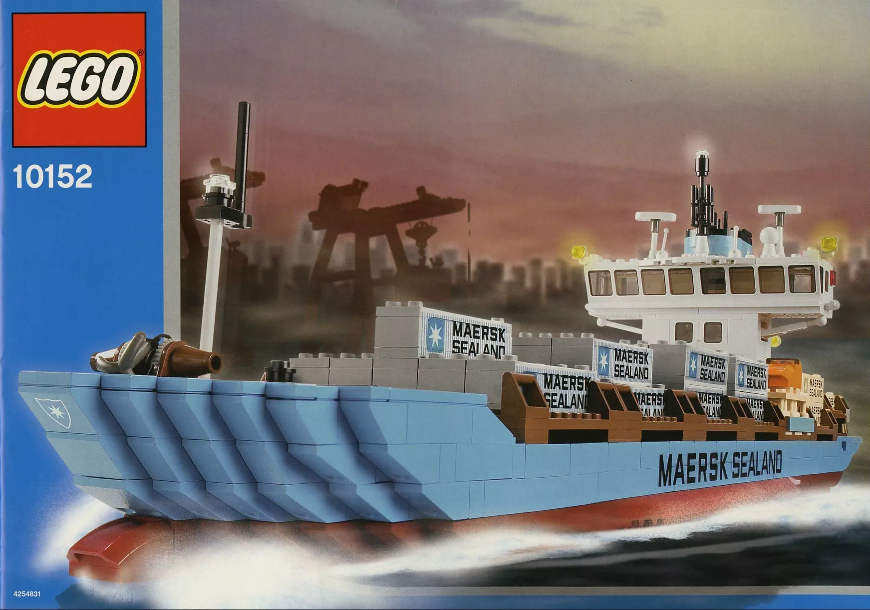 Set LEGO Advanced models 10152 Maersk Sealand Container Ship