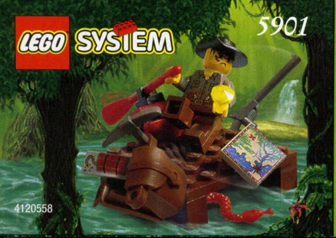 Set Lego Adventurers 5901 River Raft