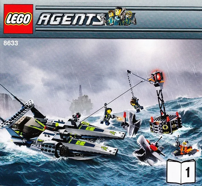 Set LEGO Agents 8633 Speedboat Rescue
