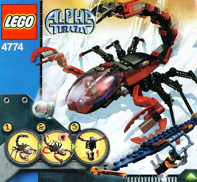 Set LEGO Alpha Team 4774 Scorpion Orb Launcher