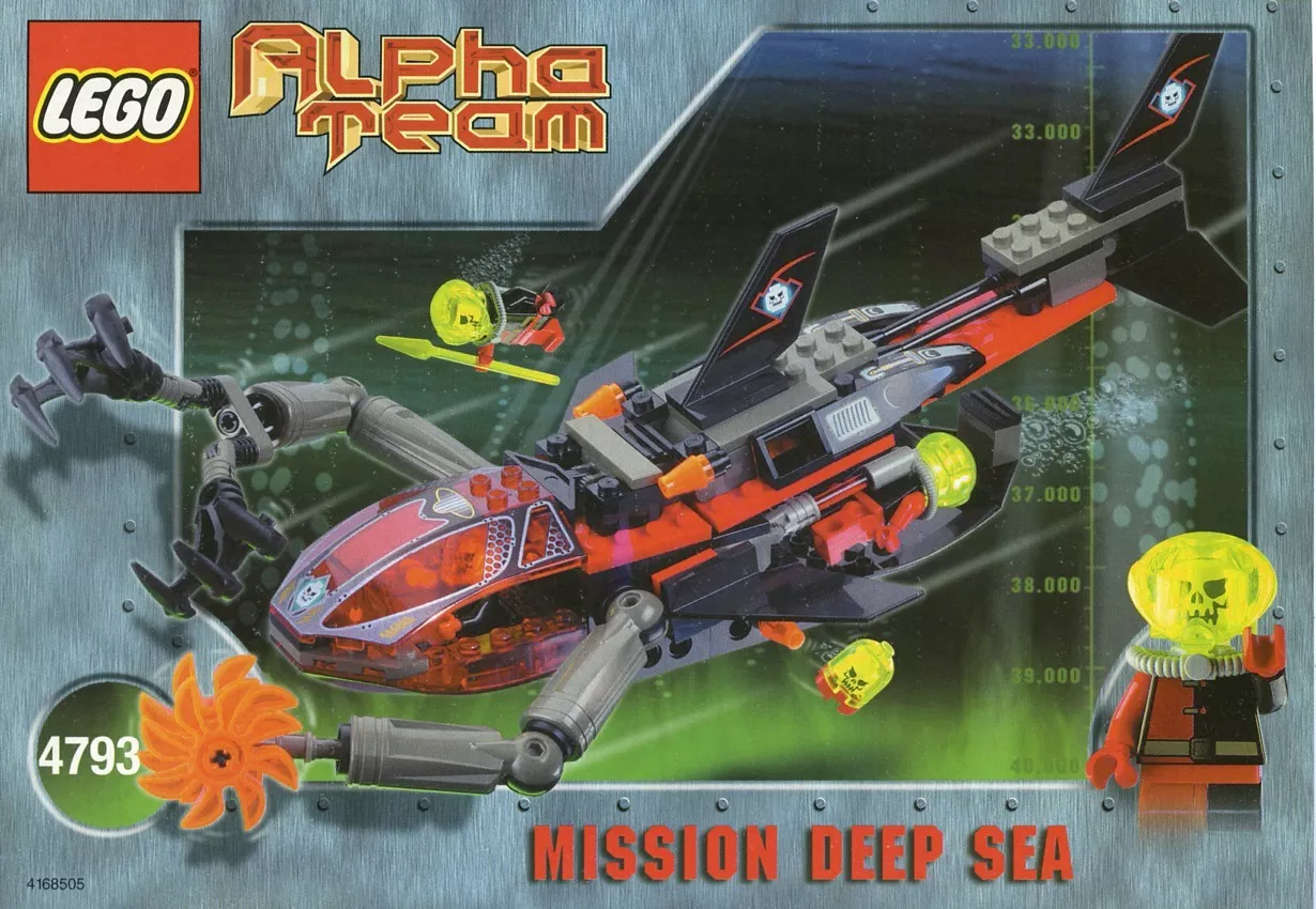 Set LEGO Alpha Team 4793 Ogel Shark Sub