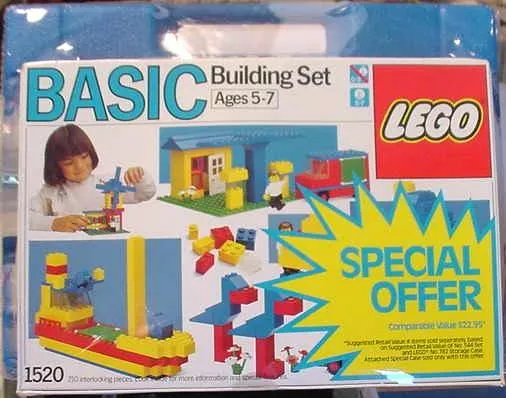 Set LEGO Basic 1520 Basic Building Set with Storage Case