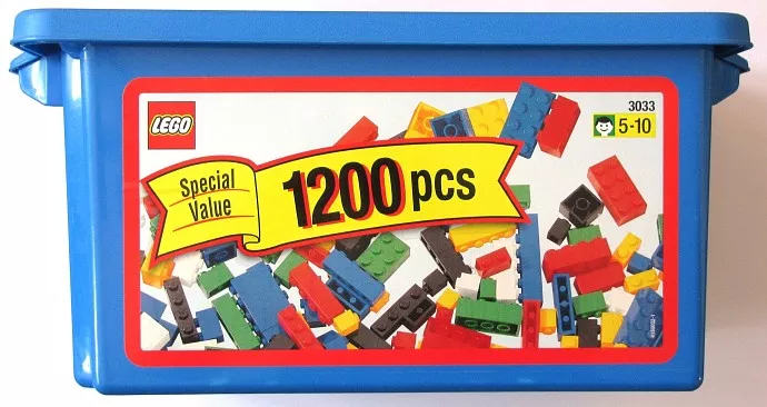 Set LEGO Basic 3033 Special Value Blue Tub